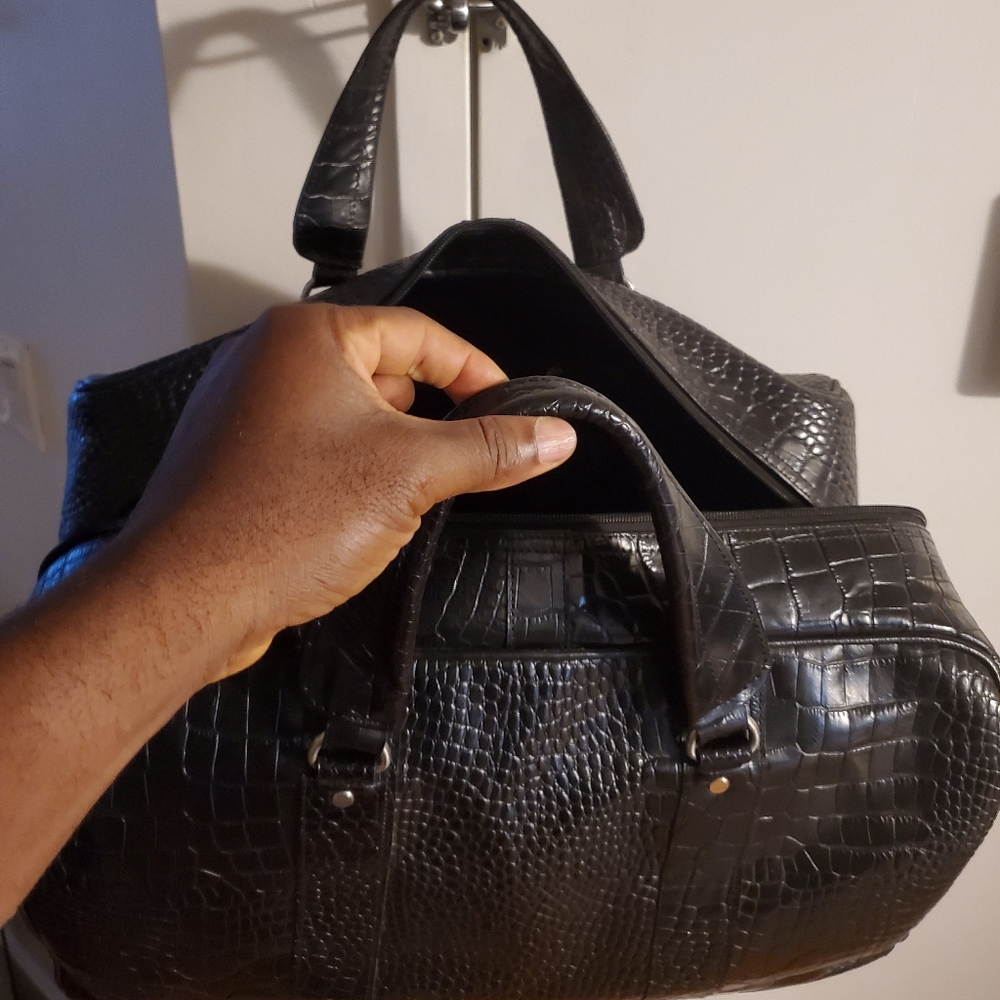 Authentic hand made croc duffel and backpack - Picture 2 of 7